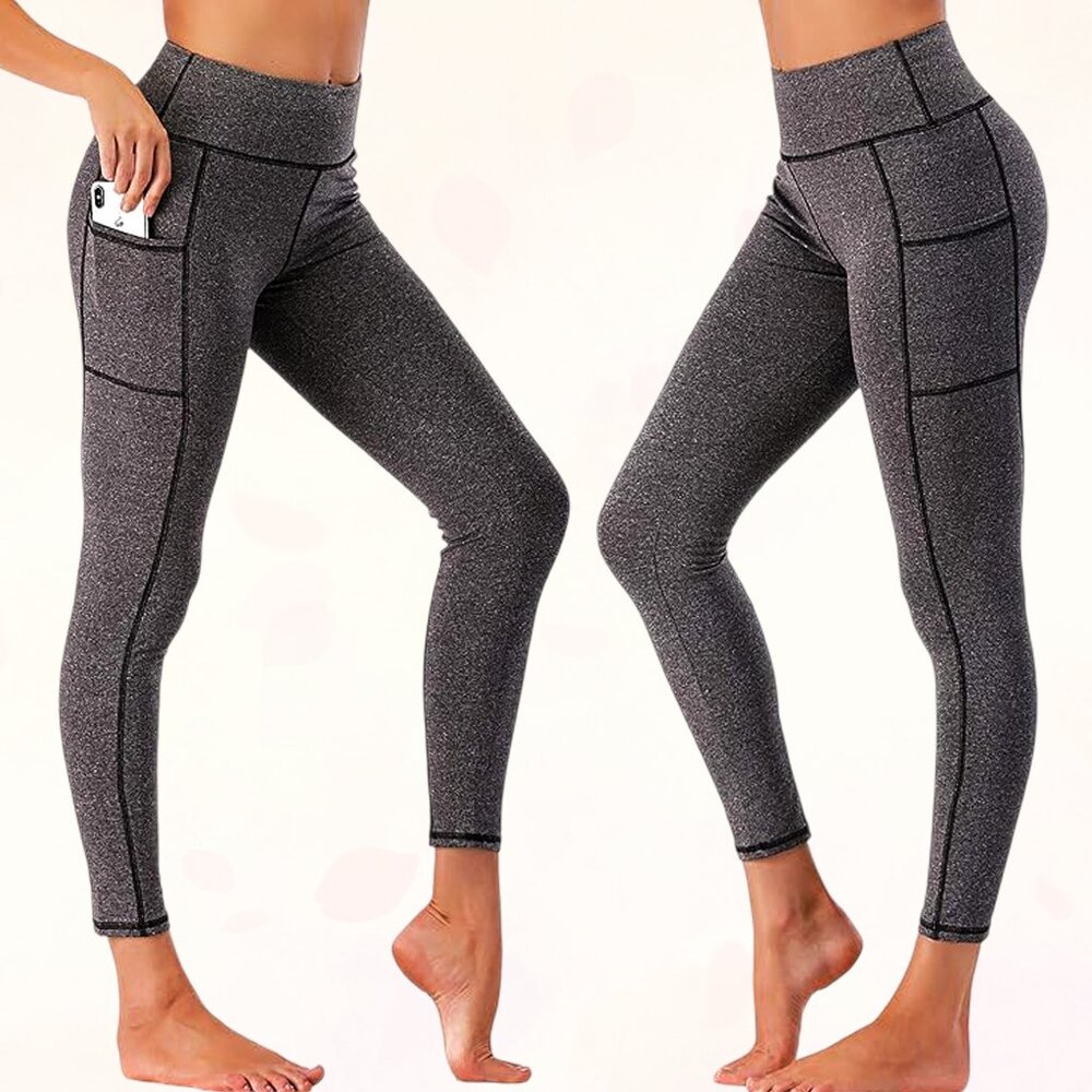 RBX Dark Gray Yoga Training Slim Fit High Waist Capri Leggings Pants Size XL/TG